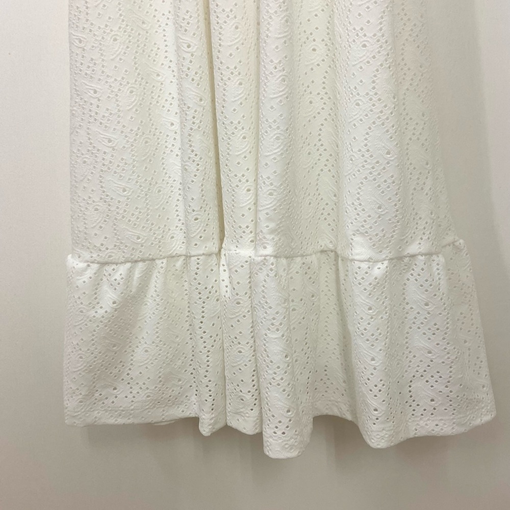 Michael Kors white eyelet paisley maxi dress XS - Picture 4 of 7